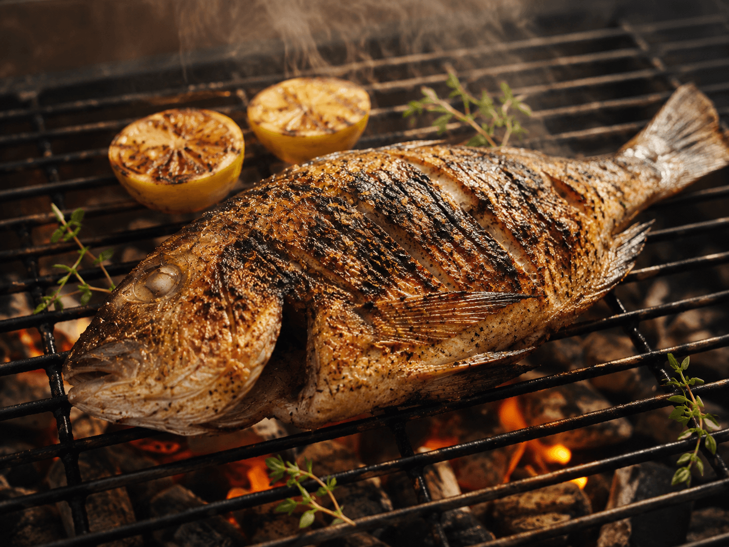 Perfectly grilled fish — Boat Seafood